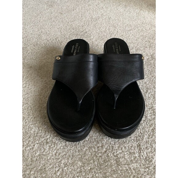 Cole Haan Cecily Grand Thong Leather Women Sandals Size 9B - Picture 1 of 8